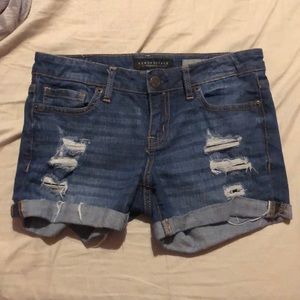 Aeropostale shorts dark wash size 0